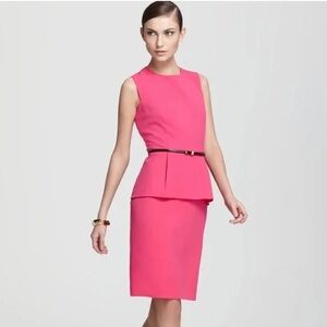 Calvin Klein Women’s Hot Pink Peplum Dress Size 4